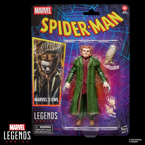 Owl Spider-Man Marvel Legends Retro Cardback 6-Inch Action Figures 2026