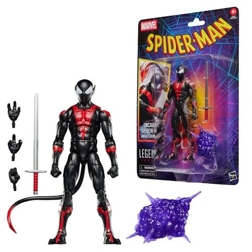 Uncanny Spider-Man (Nightcrawler) Spider-Man Marvel Legends Retro Cardback 6-Inch Action Figures 2026